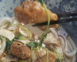 カレー味チキンの あんかけうどん作り方5写真