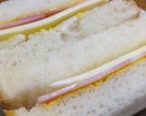 パパのマスタードハムチーズサンドイッチ作り方7写真