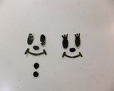 雪ダルマミッキーサンタのキャラ弁作り方2写真