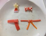 雪ダルマミッキーサンタのキャラ弁作り方4写真