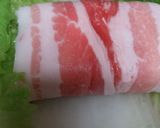 肉巻高野豆腐の白菜包み作り方1写真