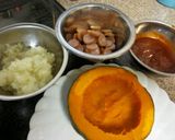 丸ごとかぼちゃdeピザごはん(^^)作り方3写真