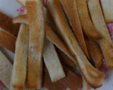 パンみみグラタン(前日◯◯ﾘﾒｲｸ)♪作り方1写真