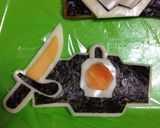 キャラ弁☆仮面ライダーガイム作り方4写真