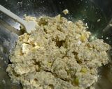 豆腐と長ネギのふわふわお好み焼き風作り方3写真