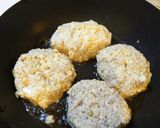 豆腐と長ネギのふわふわお好み焼き風作り方4写真