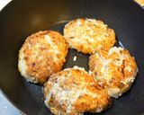 豆腐と長ネギのふわふわお好み焼き風作り方5写真
