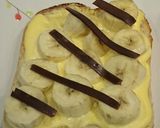 チョコ バナナ カスタード トースト作り方7写真