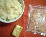 ちーずおかかおにぎり作り方1写真