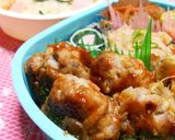 お弁当に☆豚こまとしめじのハンバーグ風作り方5写真