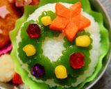 キャラ弁*Xmasリース弁当*作り方2写真