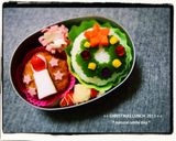 キャラ弁*Xmasリース弁当*作り方6写真