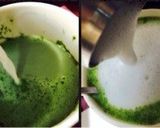 抹茶ミルクラテ作り方4写真