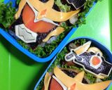 キャラ弁☆仮面ライダーガイム作り方5写真