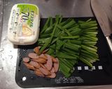 簡単♫ニラ玉バター作り方1写真