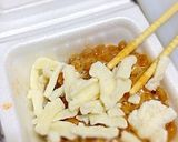 サンバル入り納豆チーズの油揚げ包み焼き作り方3写真