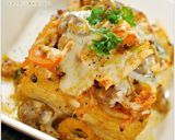 キムチ肉じゃがのっけ厚揚げチーズ焼き作り方4写真