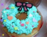 ☆カップケーキでX'mas☆リース作り方4写真
