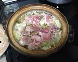 初めての一人暮し☆土鍋で豚キムチ鍋作り方2写真