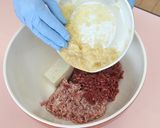 アレルギー対応　卵・乳製品除去ハンバーグ作り方3写真