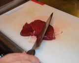 5.鹿もも肉のステーキ作り方1写真