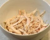 蒸し鶏とかいわれのサラダ*明太マヨわさび作り方5写真