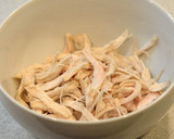 蒸し鶏とかいわれのサラダ*明太マヨわさび作り方5写真
