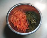 米粉で作る昆布とニンジンのチヂミ風作り方1写真