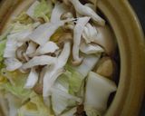 鶏肉と白菜入りトマト味の鍋焼きうどん作り方7写真