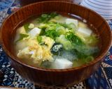 ✤お豆腐とワカメのかきたま汁(味噌汁)✤作り方4写真