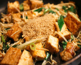 厚揚げのエノキとネギの胡麻味噌炒め作り方3写真