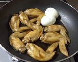 半熟玉子と手羽のさっぱり煮♪作り方5写真