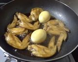 半熟玉子と手羽のさっぱり煮♪作り方6写真