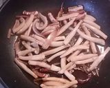 イカの和風な炒めもの(酒のつまみ)作り方10写真