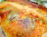 ローストチキン　クリスマスやパーティーに作り方15写真