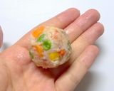 生姜春雨スープ♥INカラフル鶏肉団子作り方3写真