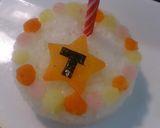 1歳のお誕生日★ワンワンうーたんプレート作り方4写真