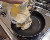 フライパンでベイクドチーズケーキ作り方6写真