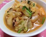 ☆豚キムチスープ☆豚キムチうどん☆作り方5写真
