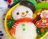 キャラ弁☆クリスマス スノーマン作り方4写真