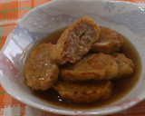 鶏ミンチの油揚げ包み焼き☆和風あんかけ作り方6写真