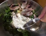 セロリの葉のかき揚げ(無水鍋QC使用)作り方2写真