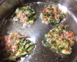 セロリの葉のかき揚げ(無水鍋QC使用)作り方4写真