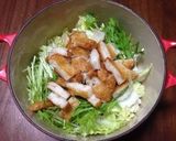 白菜と水菜とさつま揚げのさっと煮♪作り方1写真