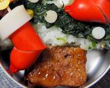 キャラ弁*Xmasツリー弁当*作り方2写真