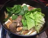 つるむらさきのぴり辛味噌牛(猪）鍋作り方4写真