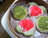 桃饅頭　と　抹茶万寿作り方16写真
