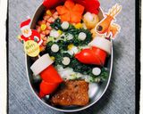 キャラ弁*Xmasツリー弁当*作り方5写真