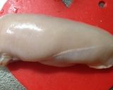スチーマーで5分★鶏むね肉の梅しそロール作り方3写真