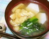 小松菜と里芋のお味噌汁作り方6写真